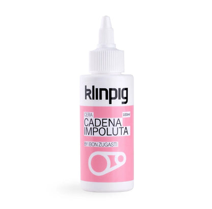 Lubricante de cera Klinpig Cadena Impoluta 100ml by Ibon Zugasti para mantenimiento de cadenas de bicicleta
