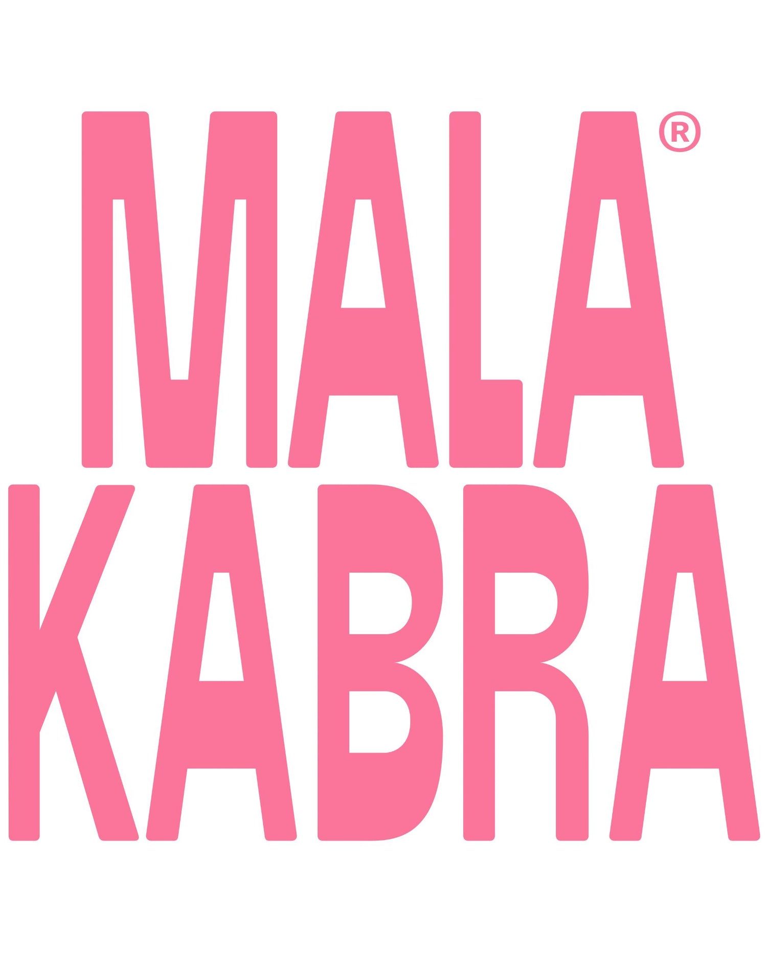 logo marca de cafe, rosa, fondo blanco, malakabra mala kabra