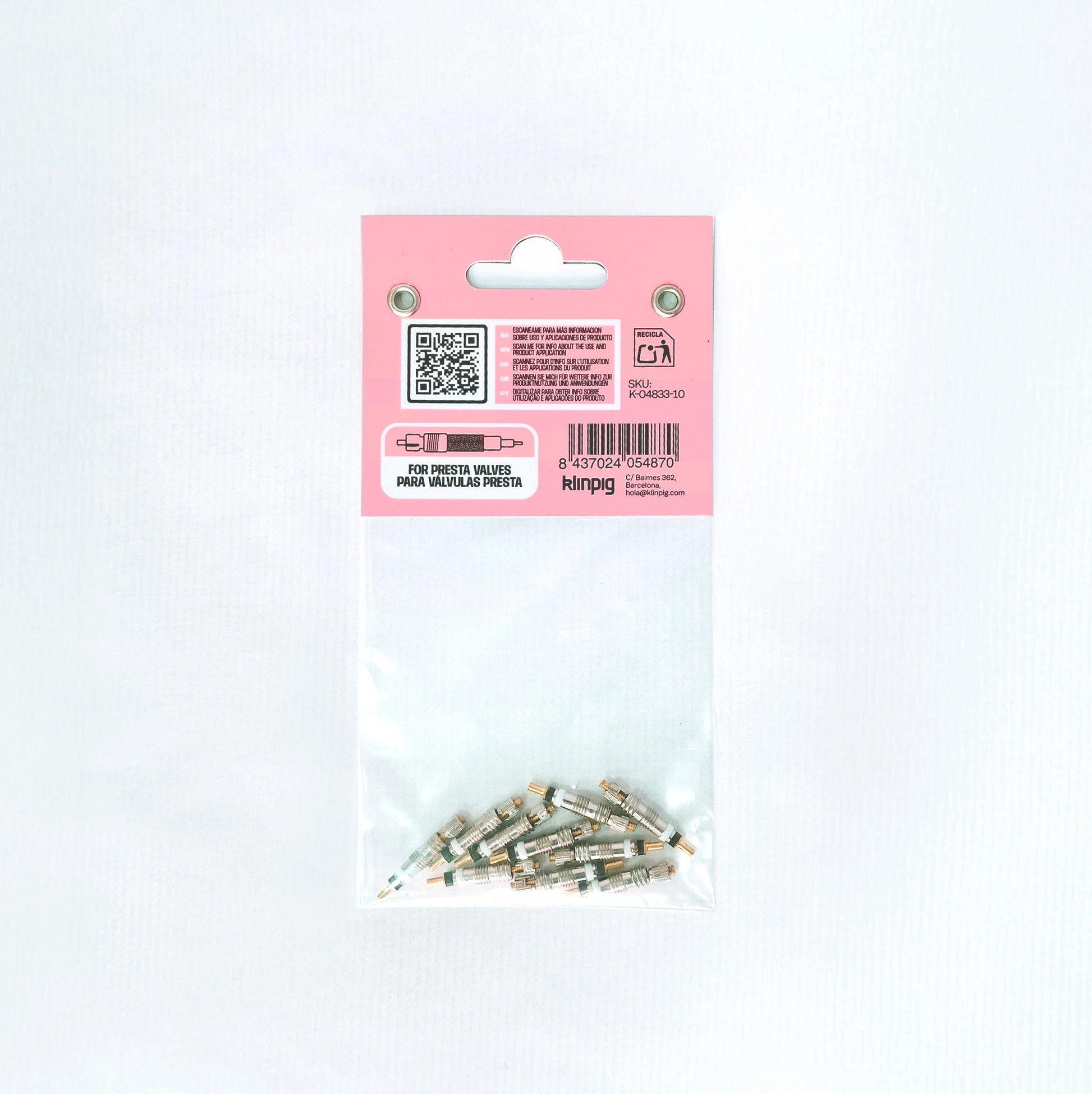 presta valve core 10 pcs. klinpig k l i n p i g rosa pink qr for presta valves para valvulas presta sobre reciclable 